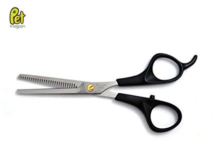 Professional Pet Hair Thinning Scissors Shears -[25% OFF Father's Day Sales!]- Sharp and Strong Stainless Steel Blade Dog Grooming Scissors for Dogs of All Breeds and Other House Animals Pet Magasin [2-Year Warranty & 100%