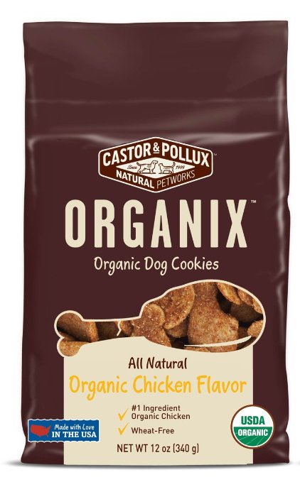 Castor & Pollux Organix Chicken Flavored Dog Cookies