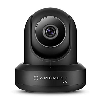 Amcrest UltraHD 2K (3MP/2304TVL) WiFi Video Security IP Camera with Pan/Tilt, Dual Band 5ghz/2.4ghz, Two-Way Audio, 3-Megapixel @ 20FPS, Wide 90° Viewing Angle and Night Vision IP3M-941B (Black)