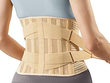 FREETOO Back Support Belt for Back Pain Relief with 6 Stays, Adjustable Back Brace for Men/Women for work , Anti-skid Lower Lumbar Support with 16-hole Air Mesh for Sciatica (XL(waist:45.3''-55.1'')