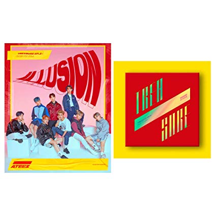 ATEEZ Treasure EP.3 PreOrder [Illusion Version] ONE to All 3rd Mini Album CD Poster Photobook 3Photocards 8Postcards Sticker Gift(Extra 10 Photocards Set)