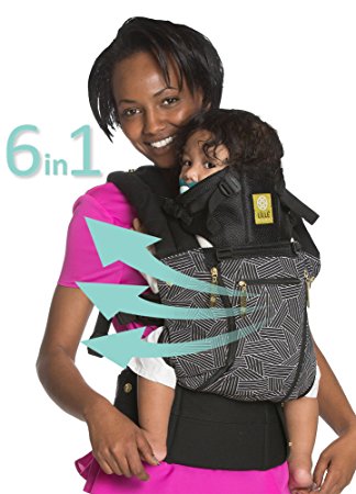 SIX-Position, 360° Ergonomic Baby & Child Carrier by LILLEbaby – The COMPLETE All Seasons (Black "5th Ave")