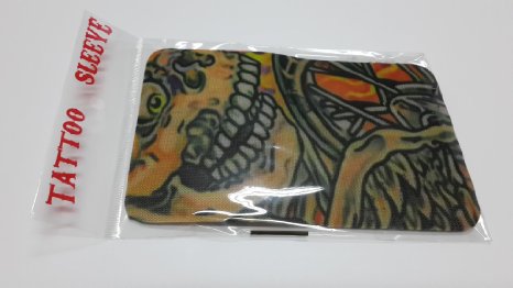 Childrens Fake Tattoo Sleeves 8-Pack One Size Fits all Spandex and Nylon Tattoos