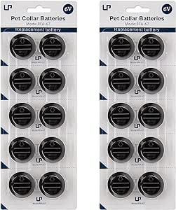 LP RFA-67 Pet Safe Collar Replacement Batteries, 20 Pack 6 Volt Lithium Battery Compatible with PIF-300 RF300 PIF-275-19 PRF-3004W PUL-250