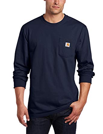 Carhartt Men's Tall Pocket Long-Sleeve Workwear T-Shirt K126