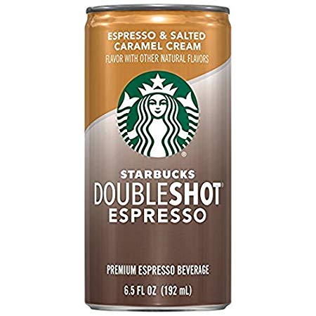 Starbucks Doubleshot Espresso, Salted Caramel, 12 Count, 6.5 fl oz Cans