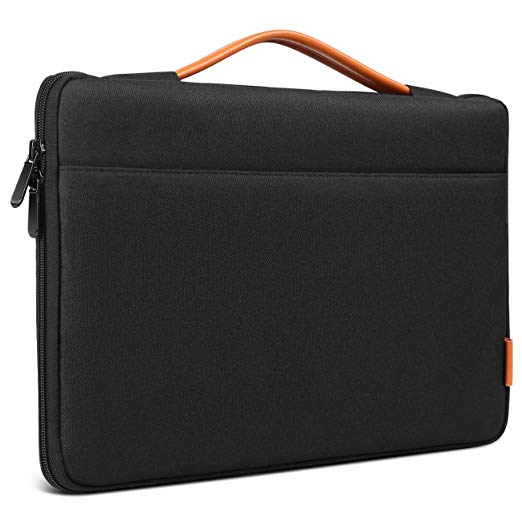 Inateck 15-15.4 Inch Laptop Sleeve Briefcase,Compatible 15 Inch MacBook Pro 2013-2015/MacBook 2016 2017 2018/Surface Book 2, Ultrabook Netbook Laptop Bag - Black