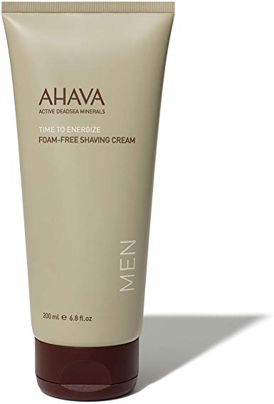 Ahava’s Men’s Shaving Cream – Natural Vegan Dead Sea Foam Free Perfect for Sensitive Skin – Best Moisturizing Treatment, Non Alcoholic, Irritation Free Shave for Men 200 ml