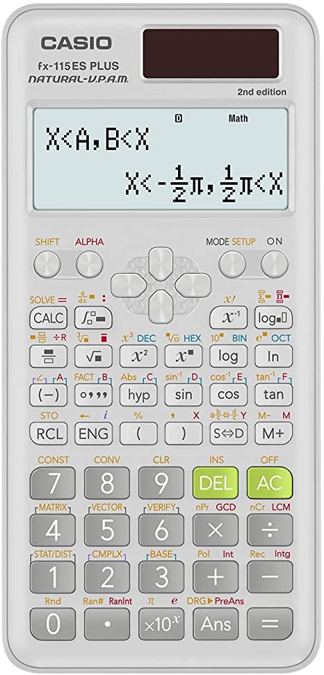 Casio fx-115ESPLS2 White Advanced Scientific Calculator with Natural Display