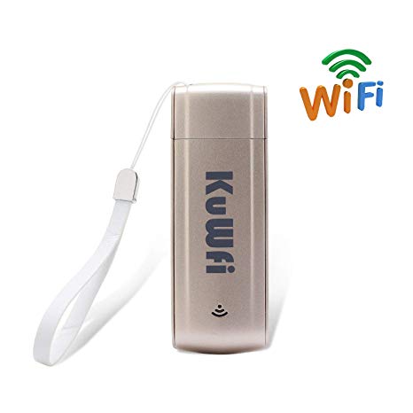 Portable 4G WiFi Dongle,100Mbps Unlocked Mini 4G LTE USB WiFi Modem Router Network Hotspot 4G/3G Car WiFi Router with SIM Card Slot Support FDD LTE:B1/B3/B5 for PC/Laptop/Desktop