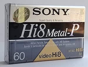 Sony Hi8/Digital8 Metal Particle Video Cassette