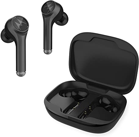 Motorola VerveBuds 800 True Wireless in-Ear Headphones - IPX4 Cordless Earbuds with Dual Noise-Cancelling Mic, Charging Case - Bluetooth 5.0 Headset Earpiece - 6H Playtime, Voice Assistant Compatible