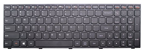 Eathtek New Laptop Keyboard with Frame for Lenovo B50-30 B50-30 Touch B50-45 B50-70 G50-30 G50-45 G50-70 G50-70m Z50-70 Z50-75 series Black US Layout