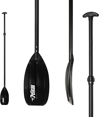 Pelican Sport Junior Kid SUP Paddle (Stand Up Paddle Board), Aluminium Adjustable for Youth, 55 to 70", Black