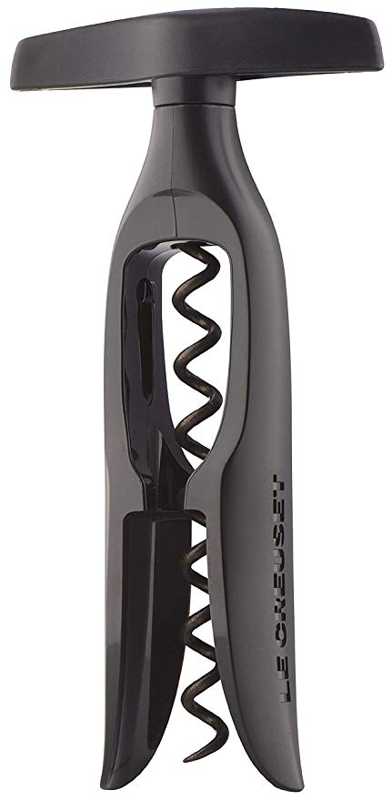 Le Creuset Wine Accessories Classic Table Model Corkscrew, Black