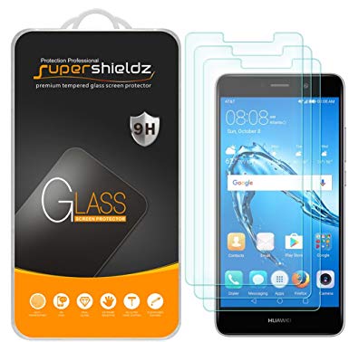 [3-Pack] Supershieldz for Huawei Ascend XT2 Tempered Glass Screen Protector, Anti-Scratch, Bubble Free, Lifetime Replacement Warranty