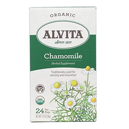 Alvita Organic Herbal Tea Bags, Chamomile, 24 Count