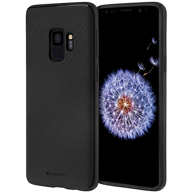 Goospery Style Lux Jelly for Samsung Galaxy S9 Case (2018) Thin Slim Bumper Cover (Black) S9-STYL-BLK