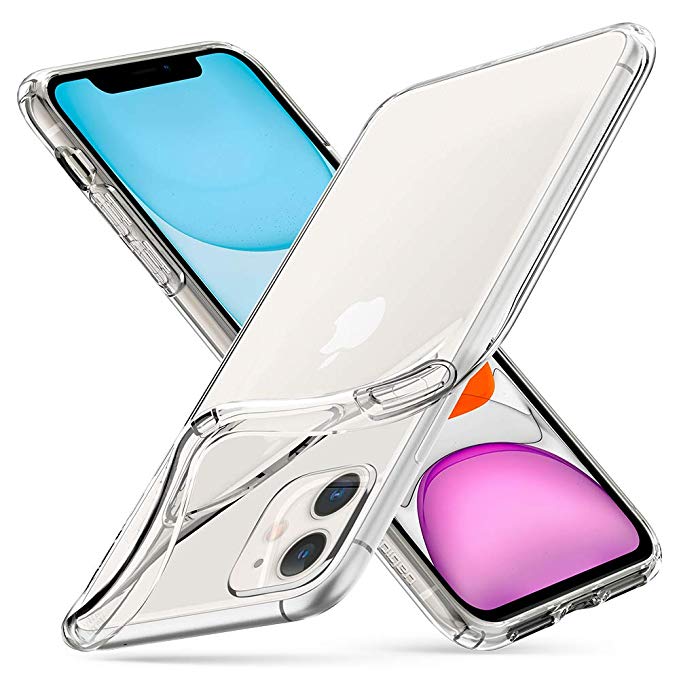 Spigen Liquid Crystal Works with Apple iPhone 11 Case (2019) - Crystal Clear