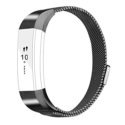 Fitbit Alta Bands,Vancle Alta HR Milanese Loop Stainless Steel Metal Replacement Accessories Wristband Strap with Magnet Lock for Fitbit Alta HR 2017 / Fitbit Alta 2016 (No Tracker)