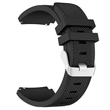 Gear S3 Frontier/Classic Watch Band, LNKOO Soft Silicone Replacement Sport Strap for Samsung Gear S3 Frontier/S3 Classic/Moto 360 2nd Gen 46mm Smart Watch