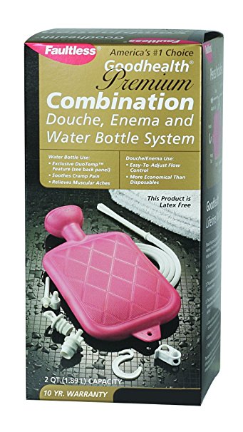 Fautless Goodhealth Combination Douche, Enema, and Water Bottle System (1.75-Quart Capacity)