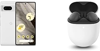 Google Pixel 7-5G Android Phone - 256GB - Snow Pixel Buds A-Series - Wireless Earbuds - Charcoal