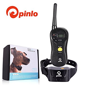 Dog training collar-waterproof dog remote controlled collar 1960ft Blind Operation with TONE/VIBRA/SHOCK for small/medium/large dogs rechargeable