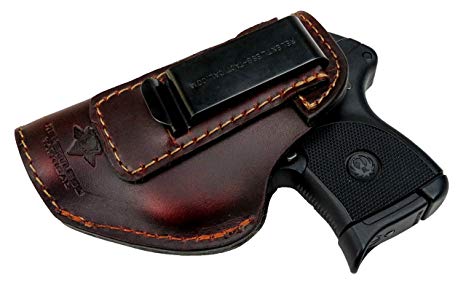 Relentless Tactical The Defender Leather IWB Holster - Made in USA - Fits Ruger LCP, LCP2, Sig P238, P290, S&W Bodyguard .380 and Most .380's - Made in USA