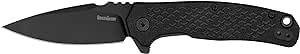 Kershaw Conduit Folding Pocket Knife, 2.9 inch Assisted Opening Blade, Black Spearpoint Blade, Liner Lock, Pocketclip,grey