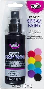 Tulip 26568 Fabric Spray Paint, Asphalt