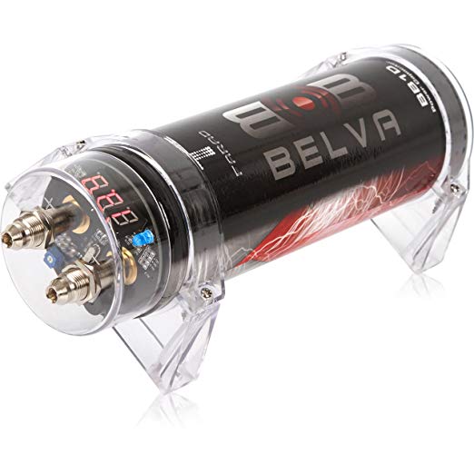 Belva 1.0 Farad Power Capacitor - Red Digital Voltage Display [BB1D]