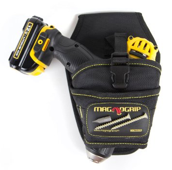 MagnoGrip 002-580 Magnetic Drill Holster - Left and Right Handed, Black