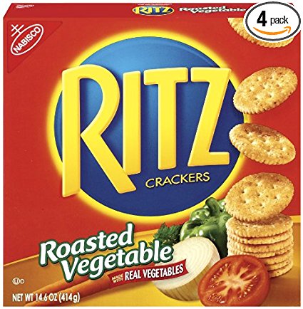 Ritz Crackers, Roasted Vegetable, 14.6-Ounce (Pack of 4)