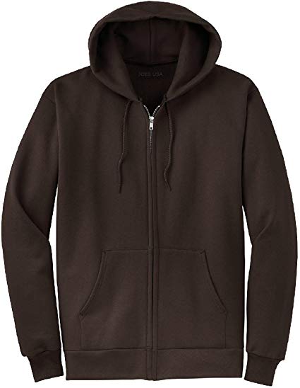 Joe's USA Full Zipper Hoodies - Hooded Sweatshirts in 28 Colors. Sizes S-5XL