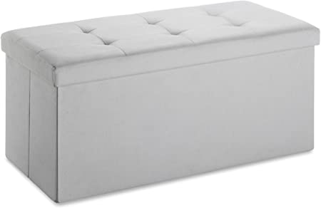 Whitmor Collapsible Storage Bench - Paloma Gray