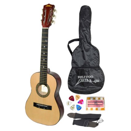 Pyle-Pro PGAKT30 30 Inch Beginner Jamer Acoustic Guitar w Carrying Case and Accessories