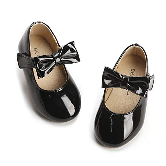 Felix & Flora Girls' Shoes Girl's Ballerina Flat Shoes Mary Jane Dress Shoes (Little/Toddler Girls Shoes/Big Kids)