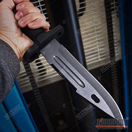 KCCEDGE BEST CUTLERY SOURCE Fixed Blade Knife Tactical Hunting Survival Tool Rambo Also Great for Camping Gear, Camping Accessories, Survival Gear, Survival Kit