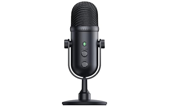 Razer Seiren V2 Pro - Professional-Grade USB Microphone for Streamers