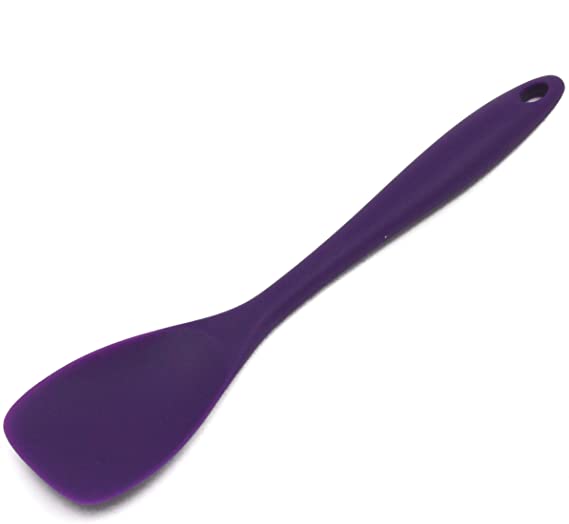 Chef Craft 13567 Premium Silicone Spoon Spatula, 11.5", Purple