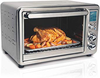 Hamilton Beach Digital Convection Countertop Oven, Large 6-Slice Capacity, Rotisserie, Stainless Steel (31190C)