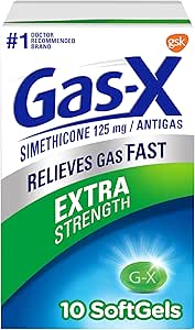 Gas-X Extra Strength Gas Relief Softgels with Simethicone 125 mg - 10 Count