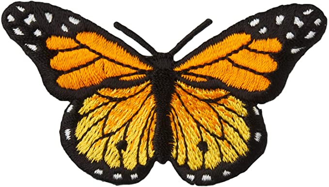Simplicity Iron-On Appliques Monarch Butterfly 3" X1-3/4 1/Pkg, 3" x 1.75", Multicolor