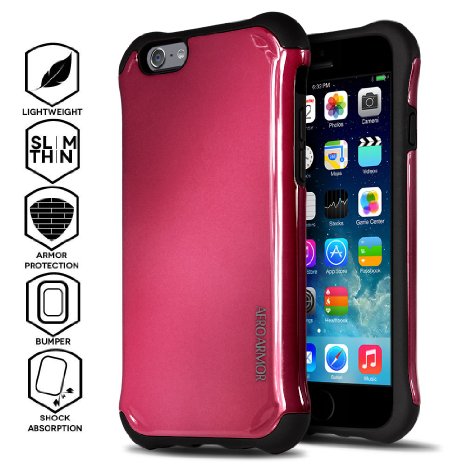iPhone 6s Case, AERO ARMOR AVIATOR Protective Case for iPhone 6s and iPhone 6 - Hot Pink (Compatible with 4.7 iPhone 6s and 6)