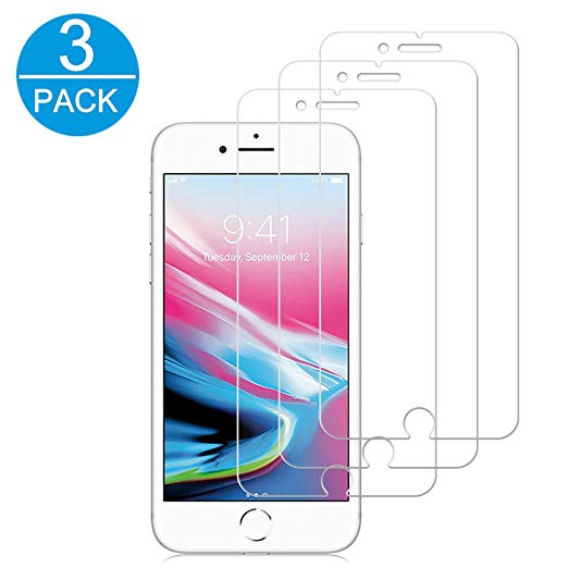 SUNYOO iPhone 7 Screen Protector,Clear Tempered Glass Screen Protector 3D Touch Screen Protection Case for iPhone 7（3 PACK）