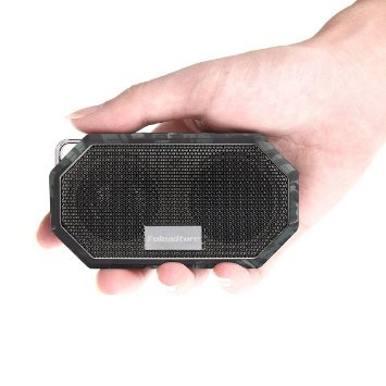 Fuleadture Bluetooth Speakers, Portable Wireless CSR 4.0 Bluetooth IP66 Waterproof Mini Outdoor & Shower Speaker with Mic for iPhone, Samsung, iPad, PC and All Audio Devices - Camouflage