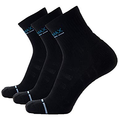 COOLMAX Brand Performance Quarter Socks – 3 pairs