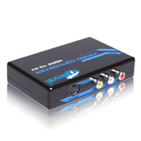 Tmvel PETHCSP HDMI To Composite RCA and S-video Converter Scaler 720p 1080p with Adapter