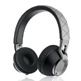 Sound Intone CX-05 Stereo Lightweight Folding Portable Headphones Bass Metal Stretchable Headband Headset Detachable Cable 35mm with In-line Microphone Remote Controlfor All Android SmartphonesPcLaptop Mp3mp4Tablet Earphones Grey
